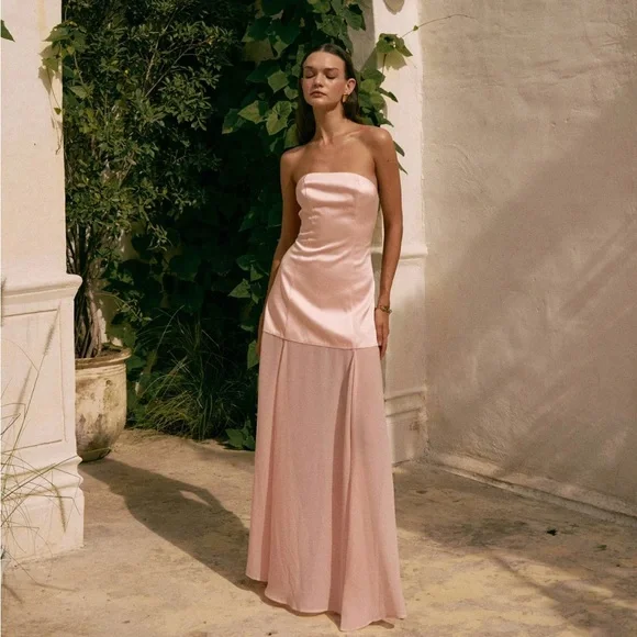 REVOLVE Blush Strapless Gown - Picture 2 of 2